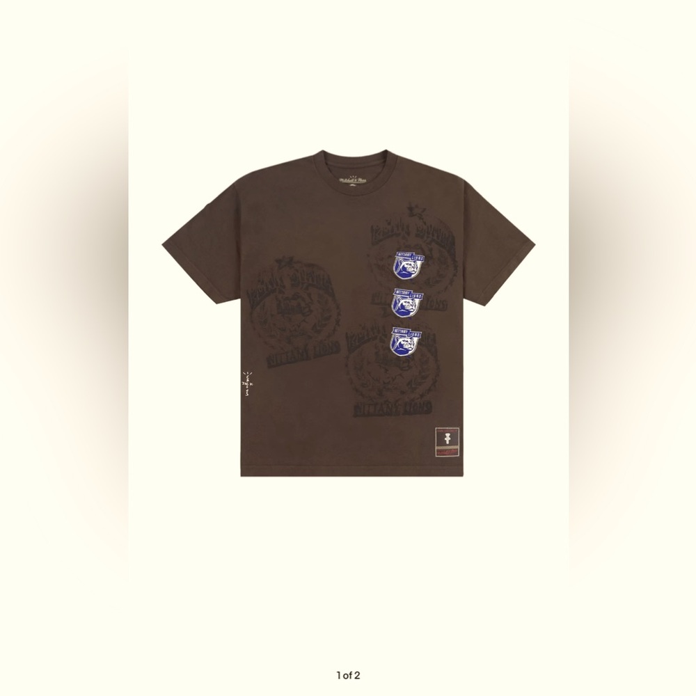 Cactus Jack by Travis Scott x Mitchell & Ness Penn State University Seal Tee LG